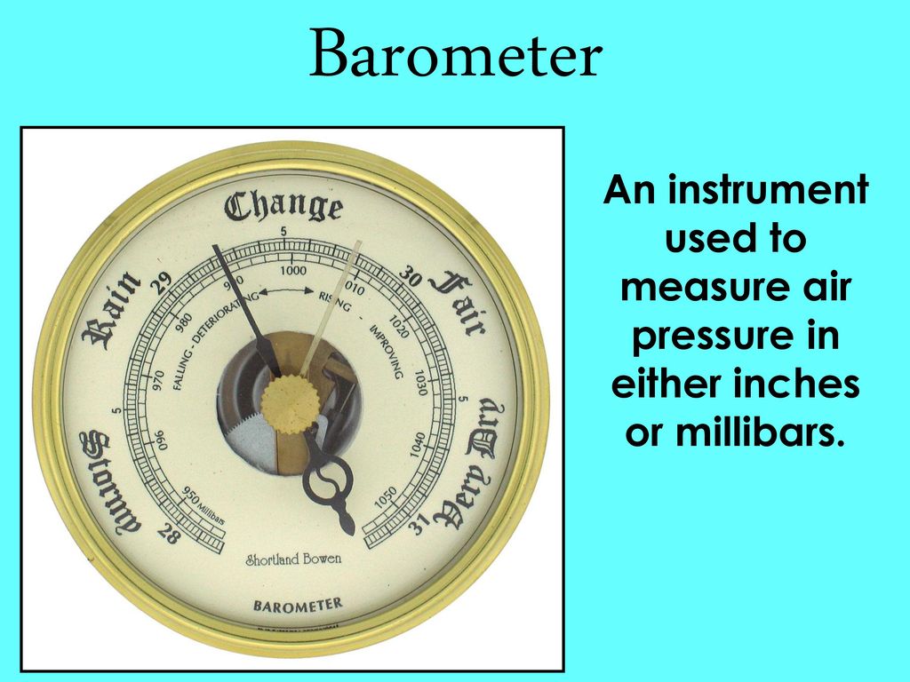 Instrument to 2024 measure air pressure